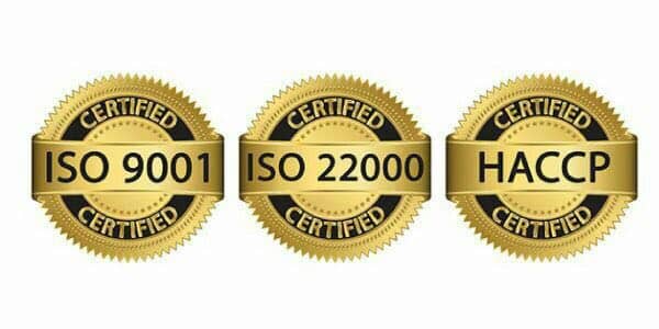 گواهینامه iso9001 ،  ISO 22000،HACCP 